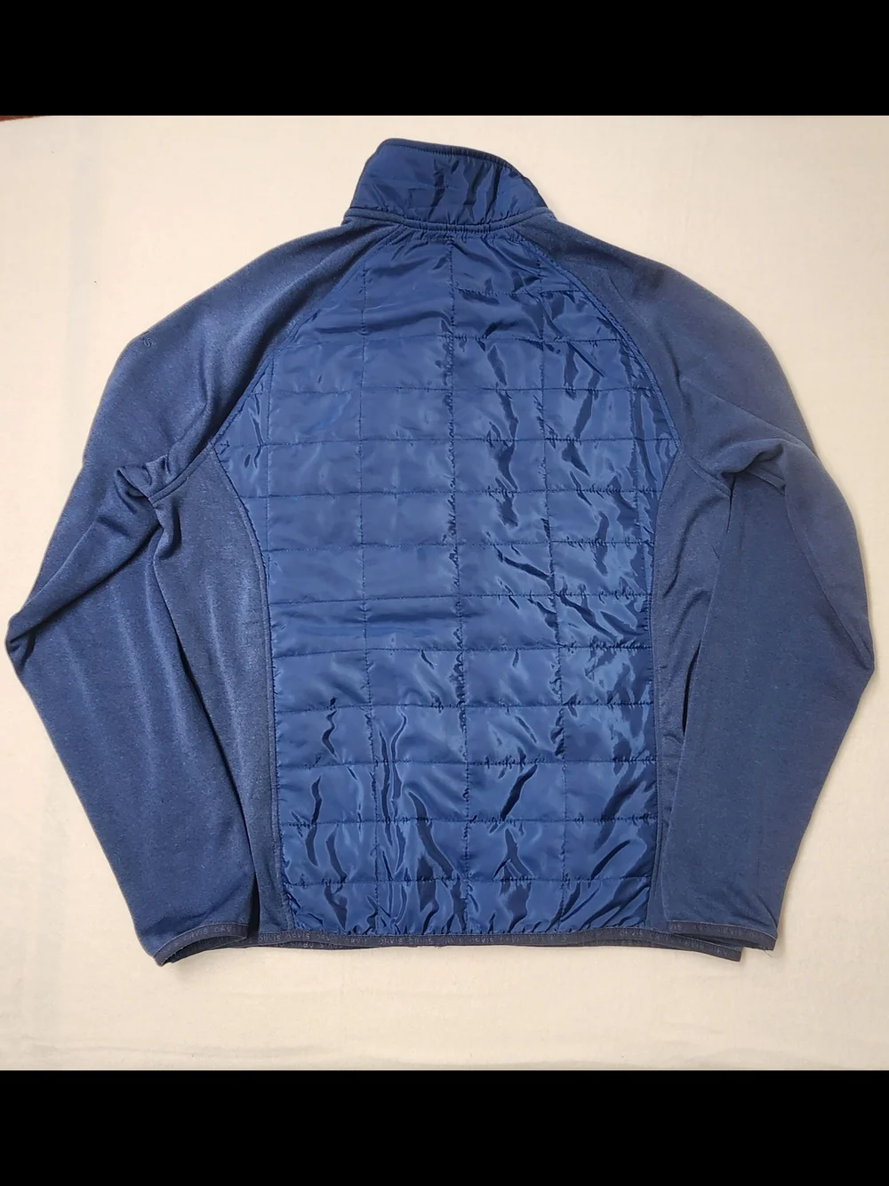 Orvis Men's M Blue Quilted Mixed Media Hybrid Jacket Trailhead Gorpcore Puffer